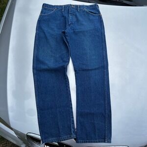 Vintage Cowboy cut wrangler blue jeans